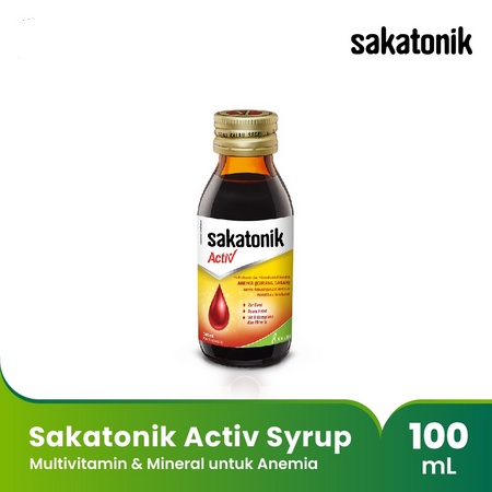 Sakatonik Activ Multivitamin Zat Besi 100ml