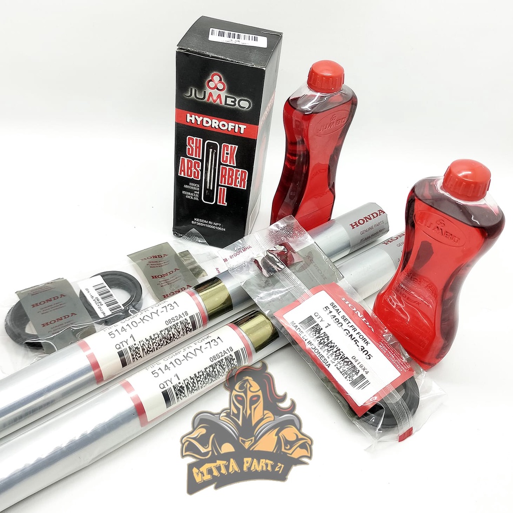 AS SHOCK DEPAN SET HONDA AHM KVY / KVB 100% ASLI ORIGINAL HONDA AHM SEAL SHOCK OLI SHOCK BEAT KARBU SCOOPY KARBU SPACY KARBU VARIO 110 KARBU SHOK SOK SKOK