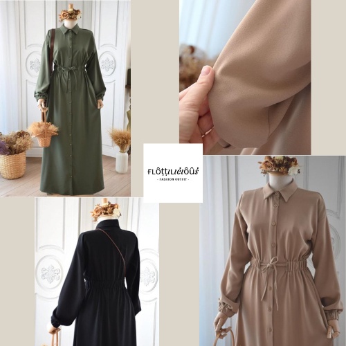 AURORA DRESS / PAKAIAN WANITA / DRESS KEKINIAN / CRINGKLE