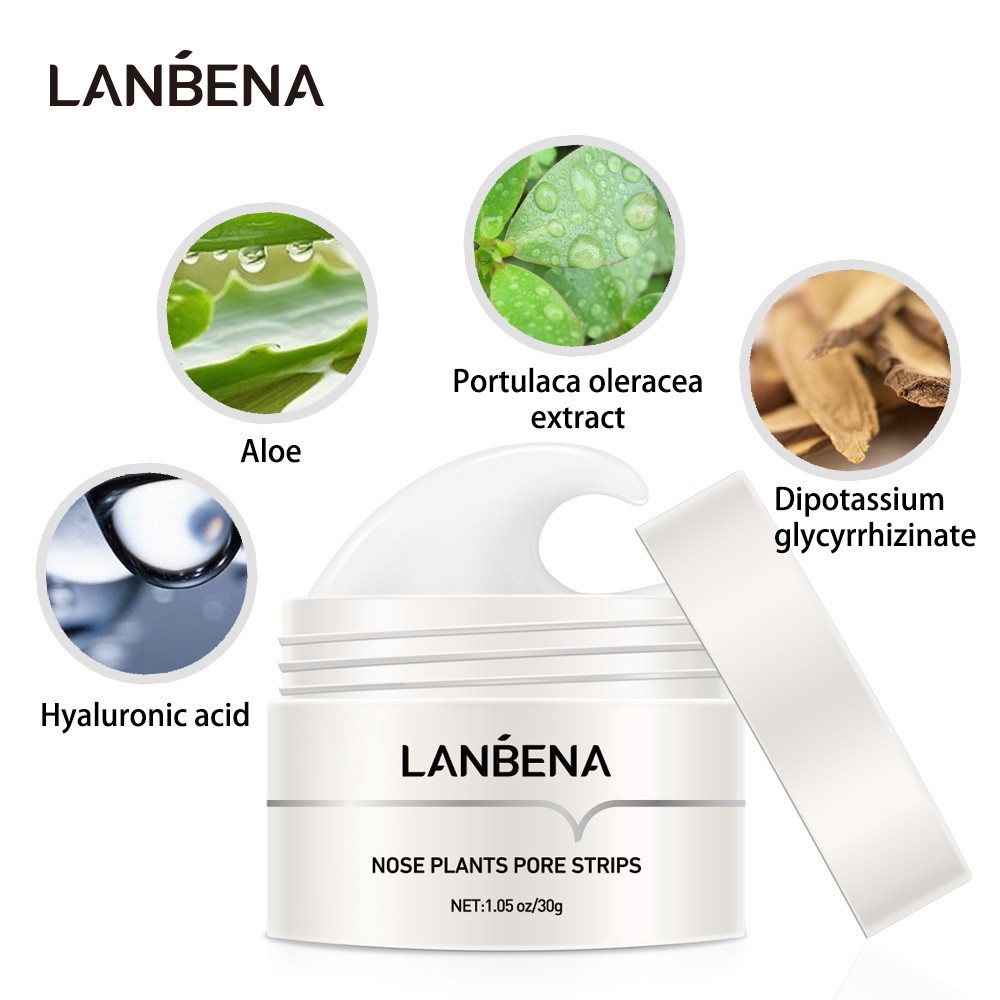 LANBENA Komedo Blackhead Remover Cream Krim - Nose Plants Pore Strips 30g