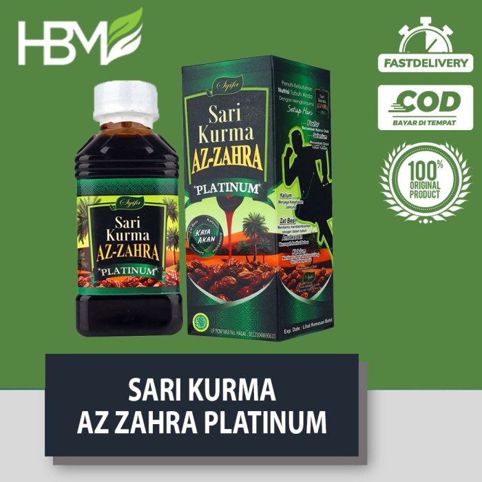 

SARI KURMA AZ ZAHRA PLATINUM SYIFA HERBAL