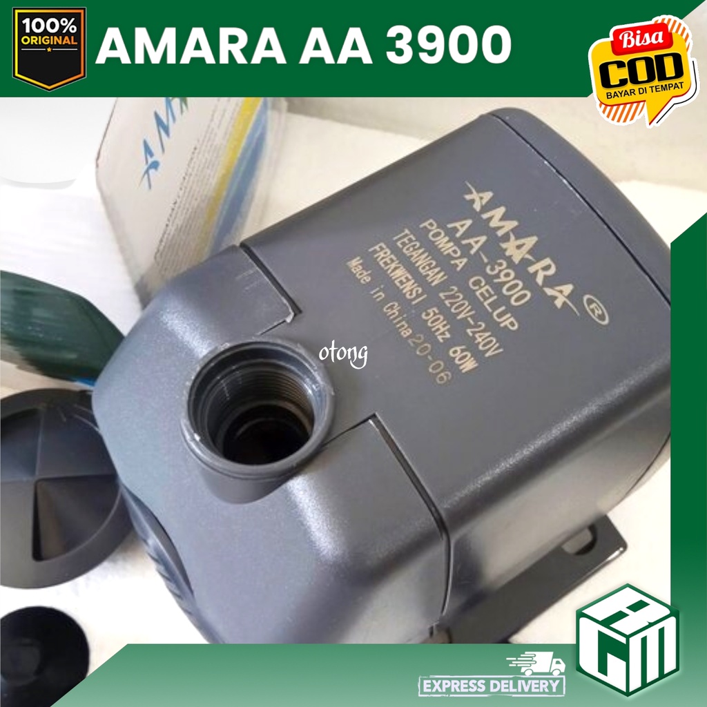 Amara AA3900 AA 3900 Pompa Aquarium Kolam air mancur Hidroponik