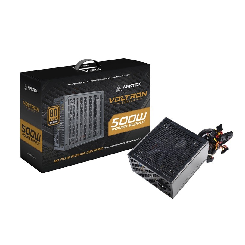 PSU ARKTEK 500W 80 Plus Bronze | 500 Watt | 80+ | Power Supply