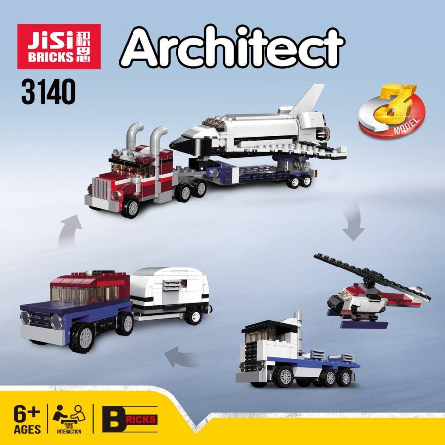 Brick Decool 3140 Architect Space Shuttle Carrier isi 341 pcs TS
