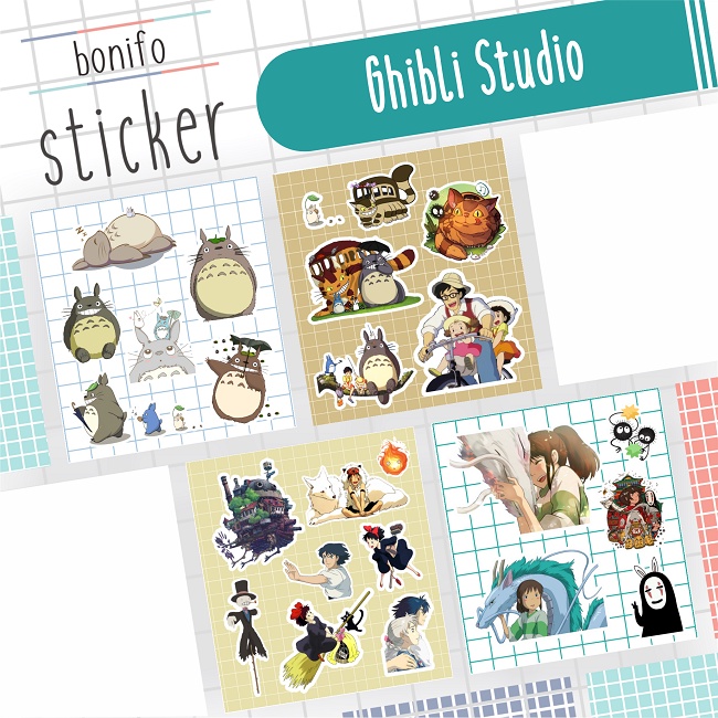 

Ghibli, Totoro, Spirited Away, Chihiro, Princess Mononoke, Howl Moving Castle Sticker