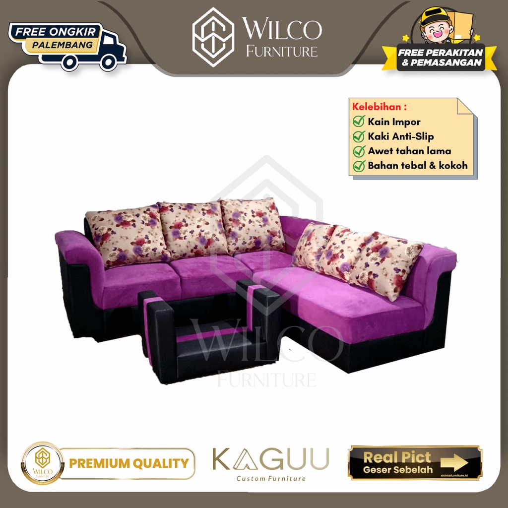 Sofa L Putus Angelonia Premium / Sofa L Putus Meja / Sofa Custom by KAGUU