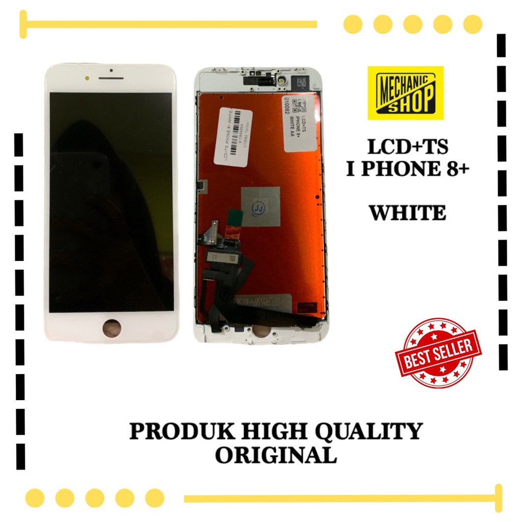 LCD IPHONE 8 PLUS / IPHONE 8+ FULLSET WHITE TOUCHSCREEN