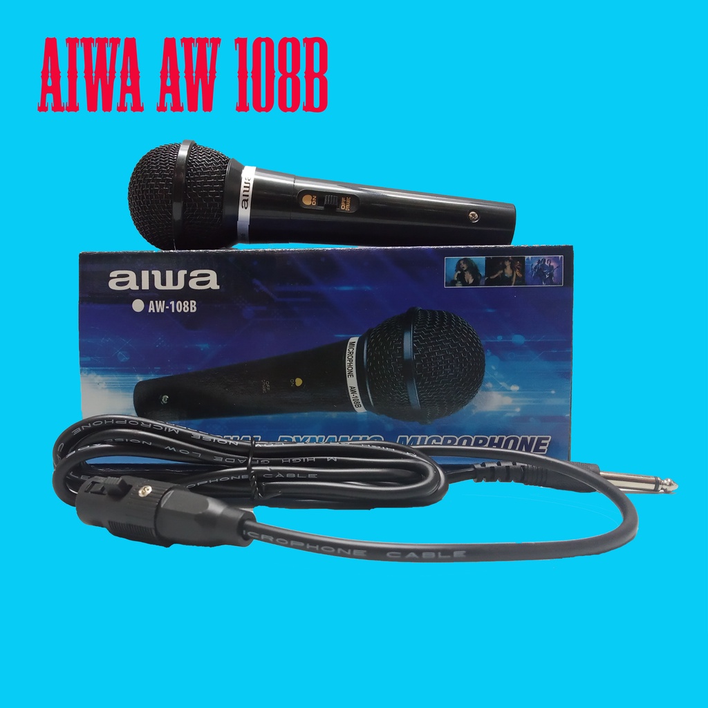 mic aiwa aw 108b/mic kabel aiwa aw 108b
