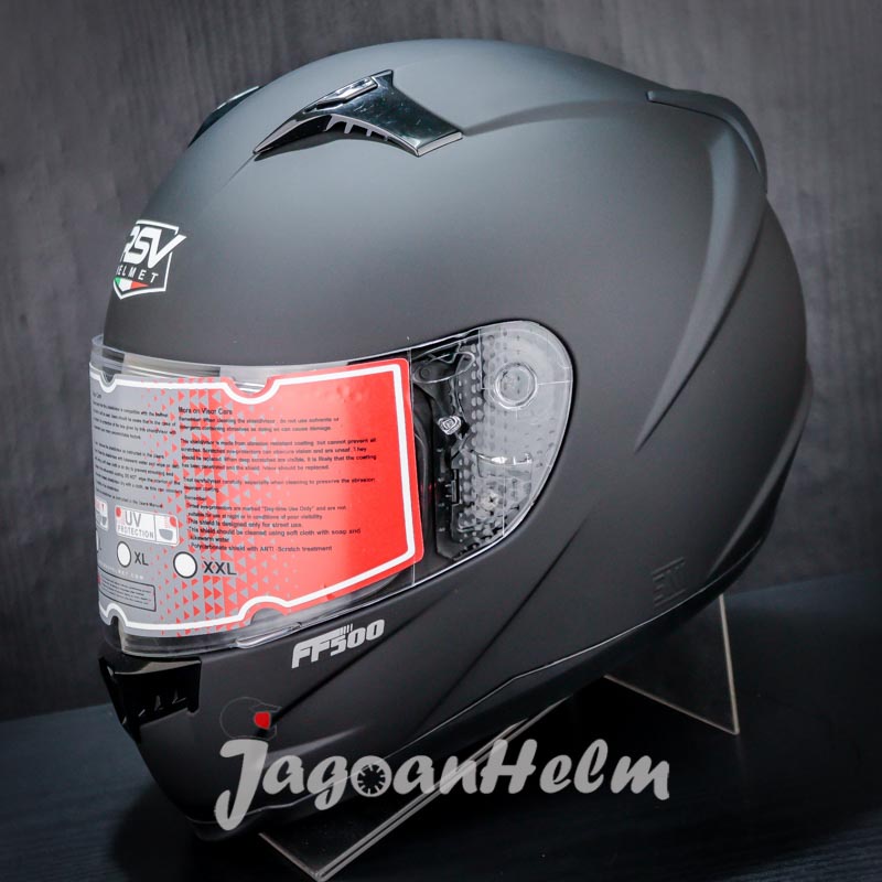 RSV HELM SOLID FF500 | BLACK DOFF | FF 500 FULLFACE