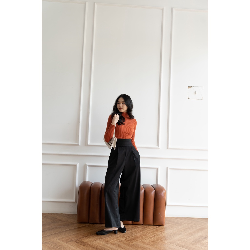 RX FASHION - LEON PALLAZO PANTS / CELANA HIGHWAITS / CELANA KANTOR PANJANG / CELANA KOREA WANITA