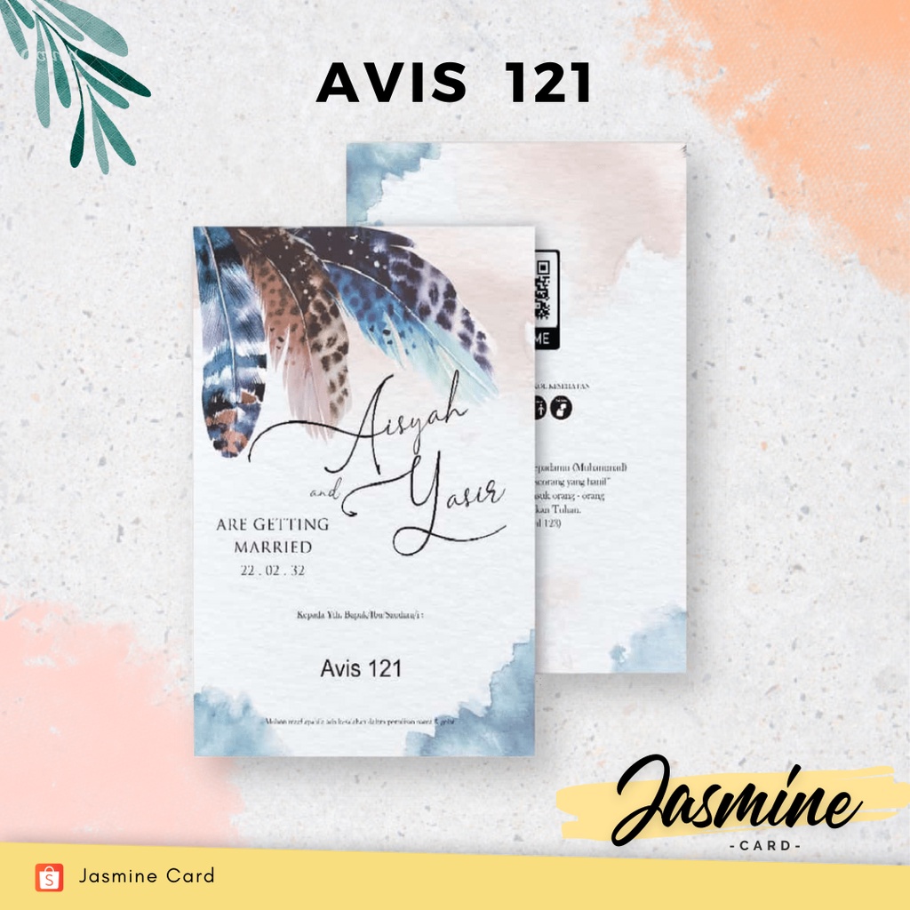 BLANGKO UNDANGAN PERNIKAHAN TERMURAH AVIS 121