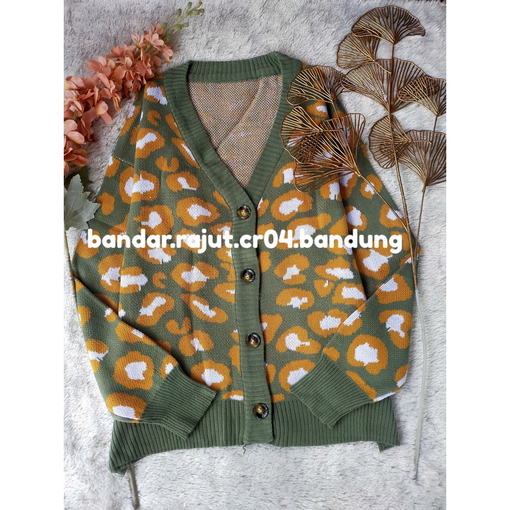 CARDIGAN LEOPARD BRANDED 7 GATE