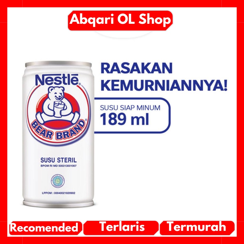 

BEAR BRAND Susu Kaleng Susu Beruang Susu Steril 189ml Nestle