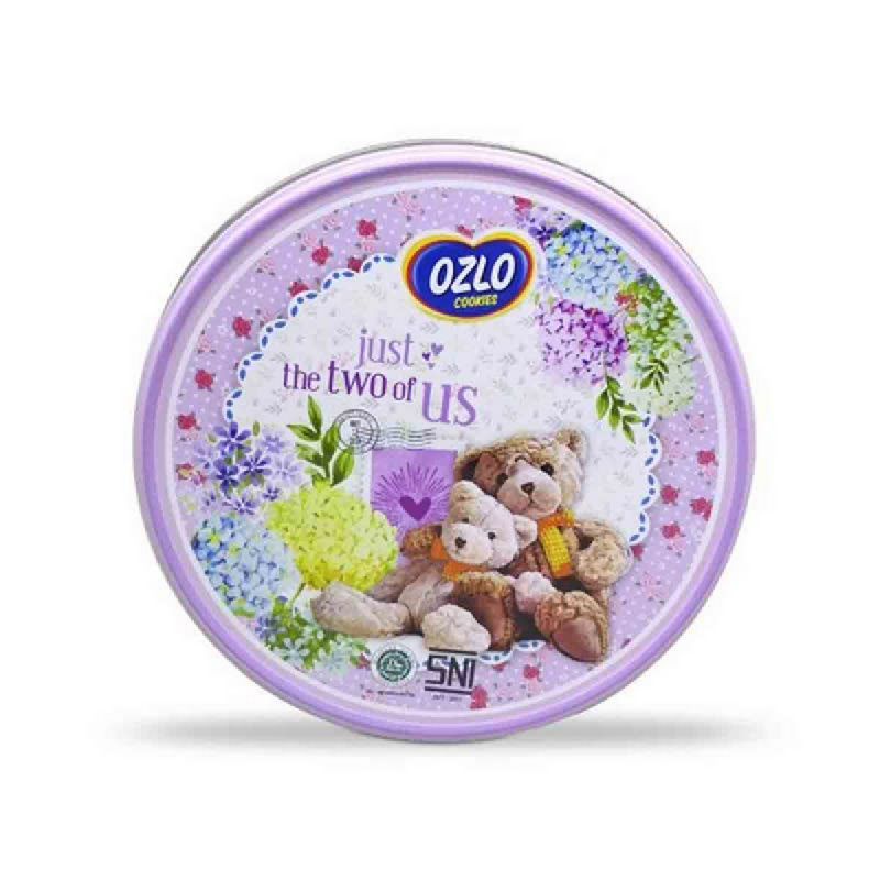 Ozlo Assorted Cookies Tin Bear Pink 250gr