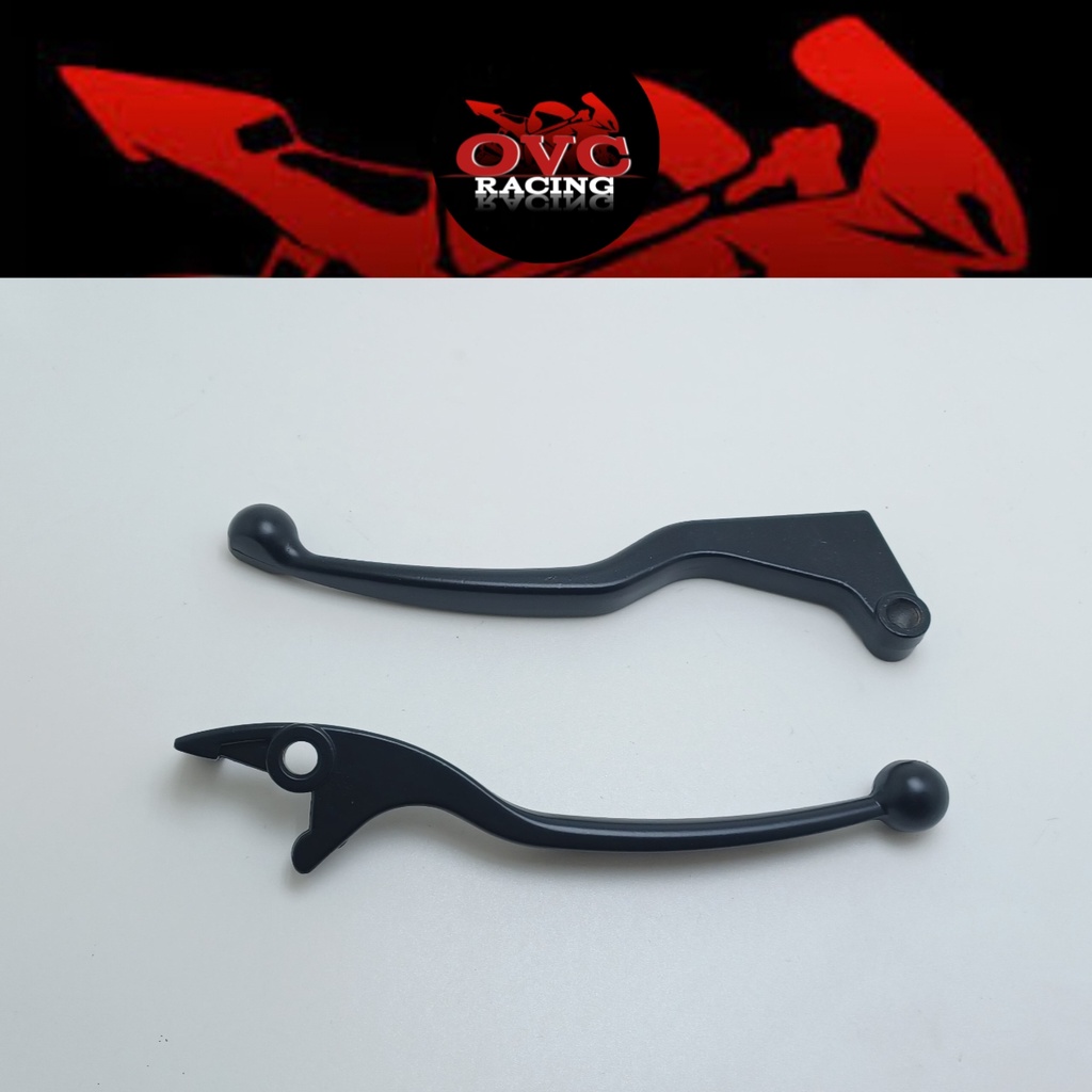 HANDLE REM FULL CNC SATRIA FU / TIGER / MEGA PRO / CB SATU SET HITAM KANAN KIRI