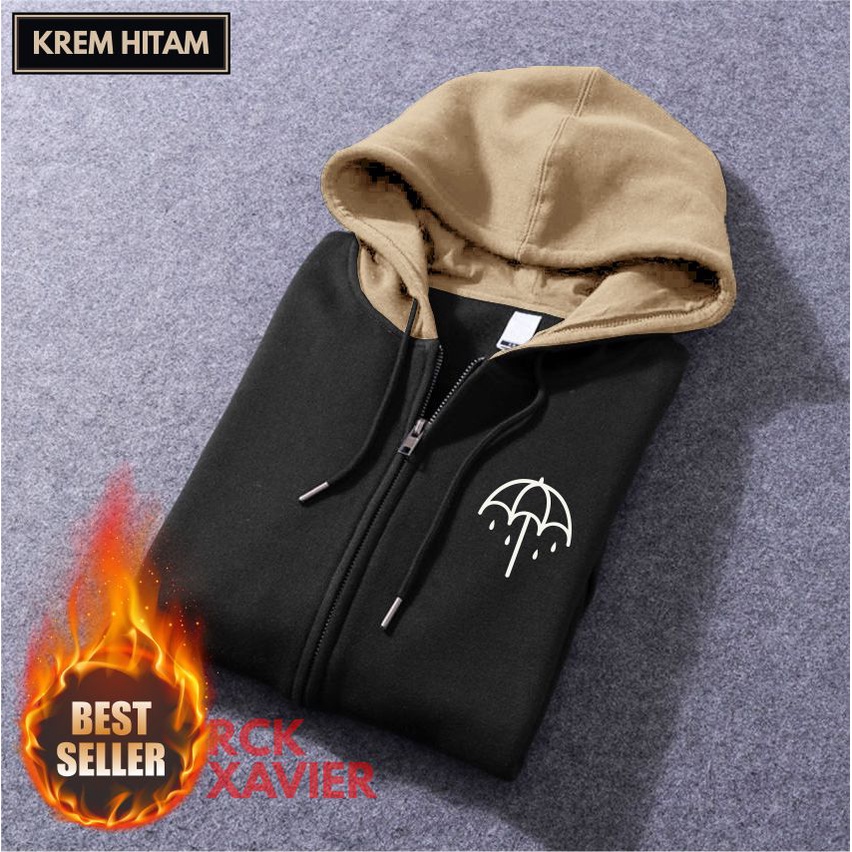 BMTH SWEATER HOODIE DISTRO Pria Wanita Jumper Premium Bahan Fleece Tebal