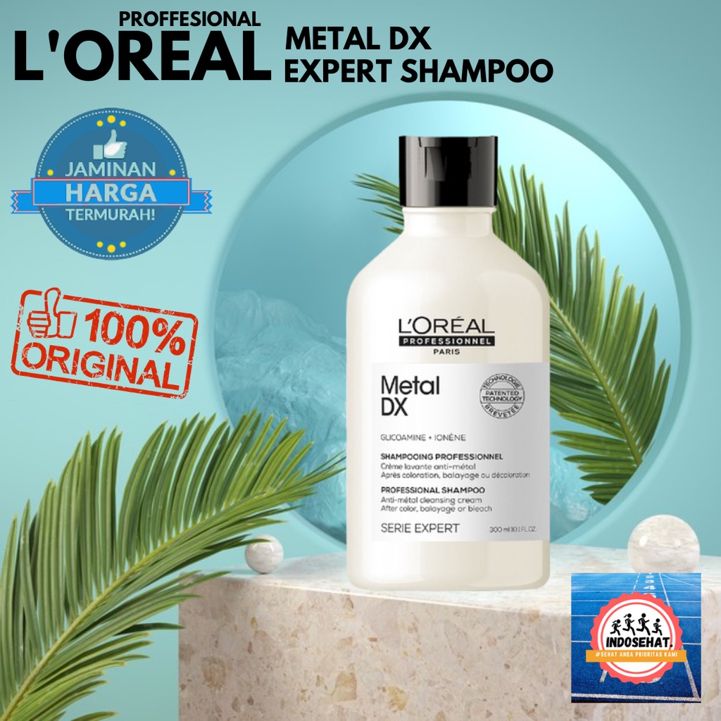 LOREAL Serie Expert Metal DX Shampoo - Shampo Perawatan Nutrisi Rambut Berwarna Diwarnai Patah 300 ml