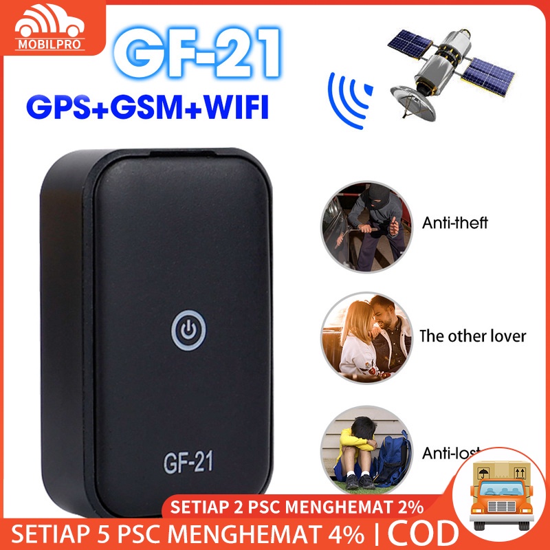 Gps Mobil / Motor Mini GPS Tracker GSM Recording Voice GF 21 Pelacak Mobil Tracking Mini Portable Alat Perekam Lokasi GPS Anti Hilang Mendukung Operasi Jarak Jauh GPRS Ponsel Personal Alarm Sos Anti Lost Device