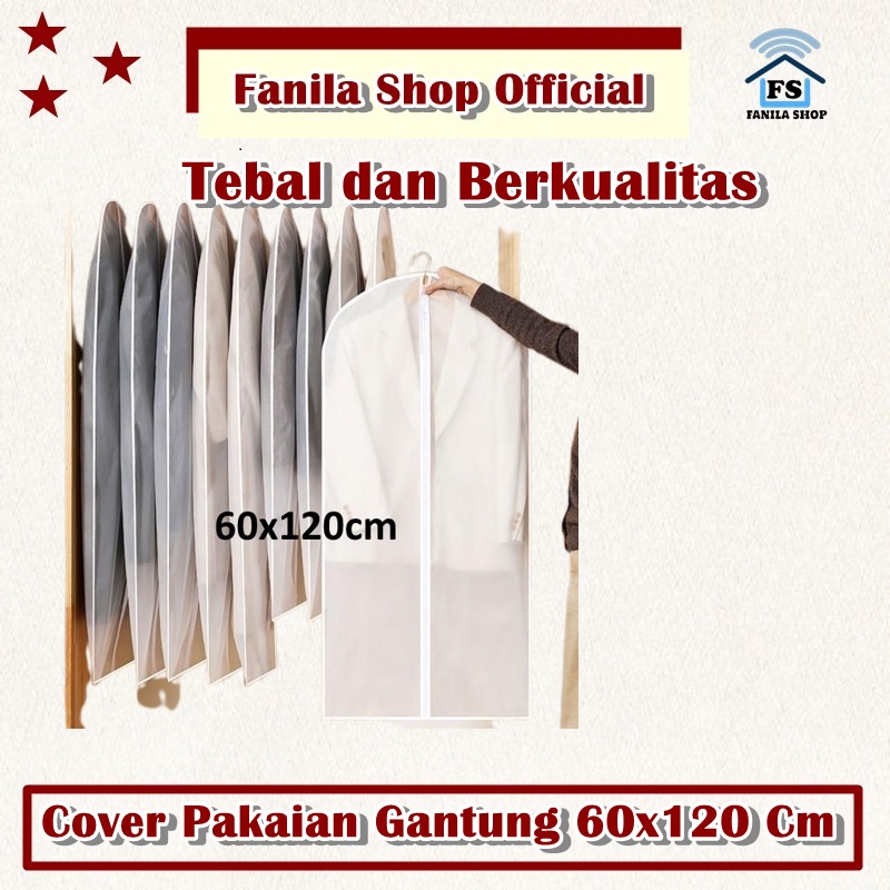 Cover Pakaian Gantung 60x120 Cm Cover Baju Cloth Cover