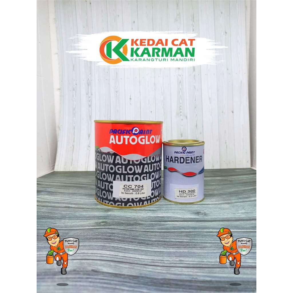 CLEAR COAT / CLEAR / PERNIS AUTOGLOW CC 704 1L/SET - PELINDUNG CAT DUCO MOBIL MOTOR BESI