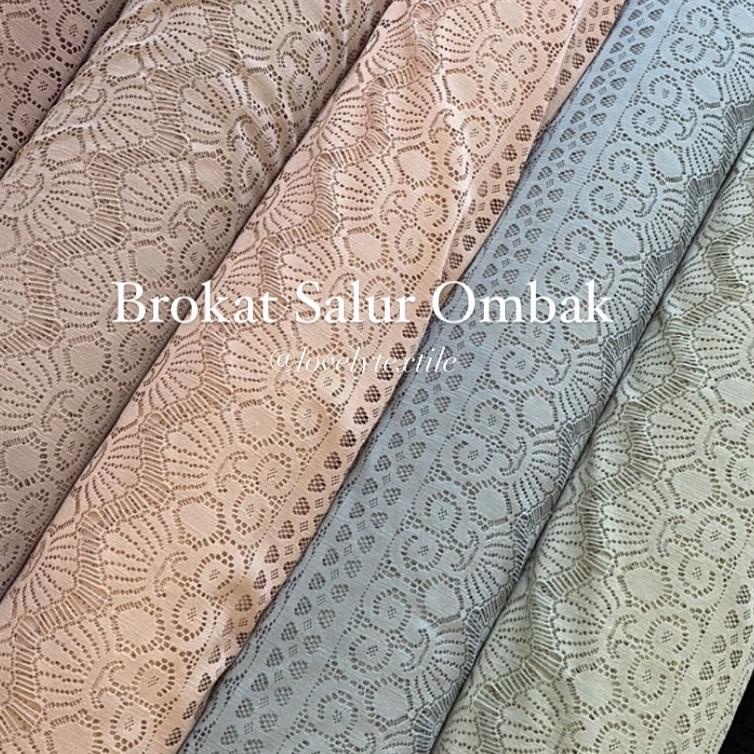SHOPEE 11.11 Kain Brokat Meteran / KAIN BRUKAT MOTIF SALUR OMBAK [KODE 774]