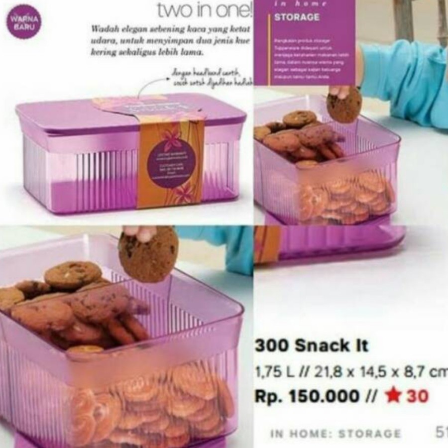 Tupperware Snack it ungu