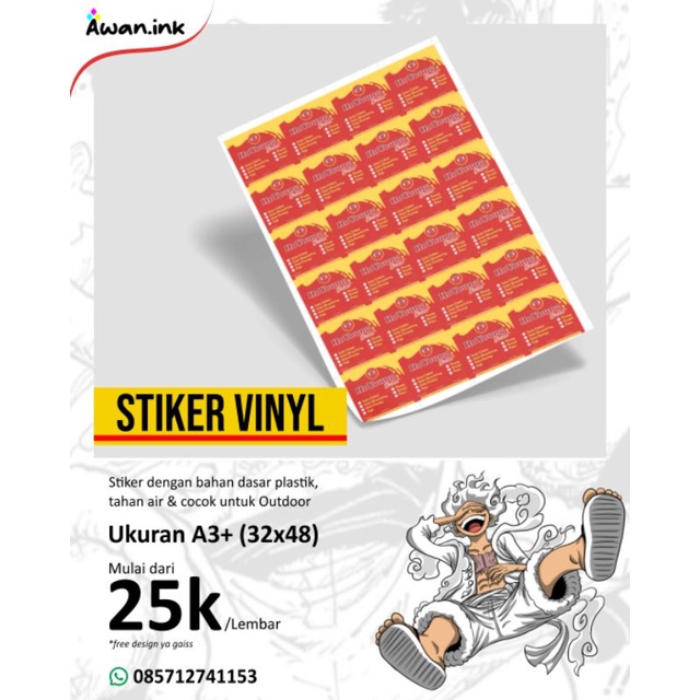 

STIKER VINYL A3+ (32X48)