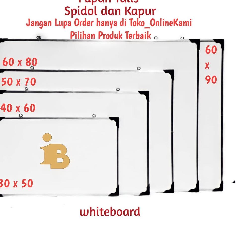 

New Promote Papan Tulis Spidol dan Kapur Whiteboard/papan tulis bolak balik black board-whiteboard