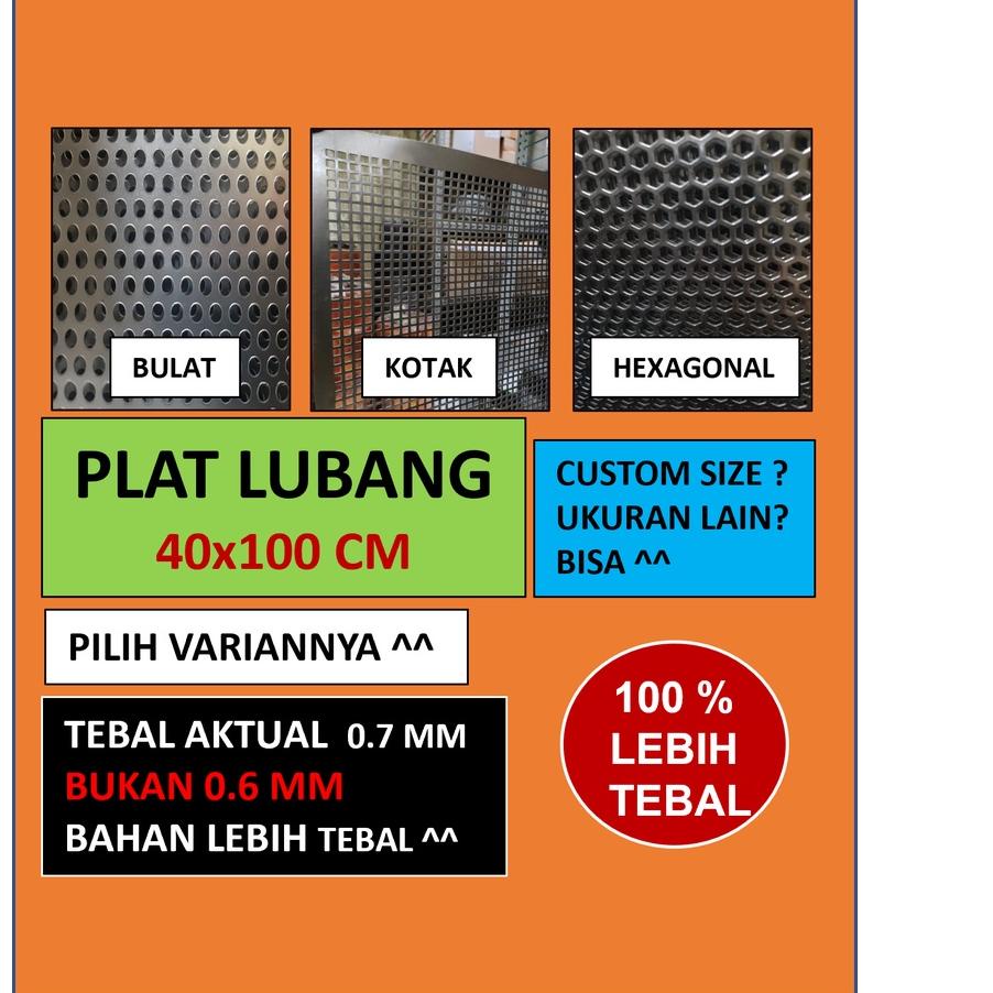 ➪ Plat  - Plat Besi Ram Speaker -  Ram Grill Plat Lubang ✈