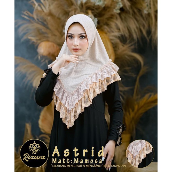 HIJAB INSTAN ASTRID BAHAN JERSEY MAMOSA ORIGINAL RIZWA