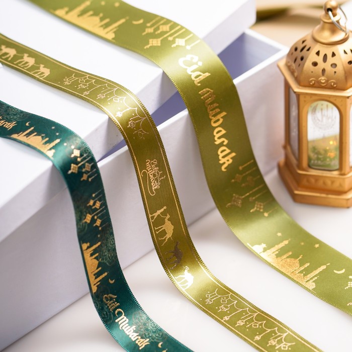 

Pita Idul Fitri Lebar 2,5Cm Pita Hamper Lebaran Per Roll Pita Idul Fit - 1 Roll 22 Meter 049