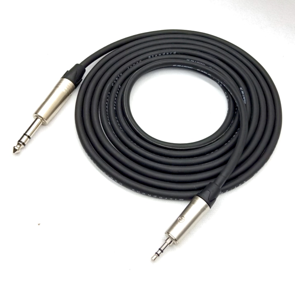 Kabel aux kabel jack mini stereo 3,5 to jack akai TRS 6,5 berkualitas 2 meter