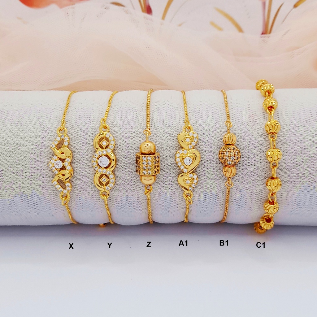 Gelang Serut Xuping Wanita Zircon Berlian Imitasi - BB112