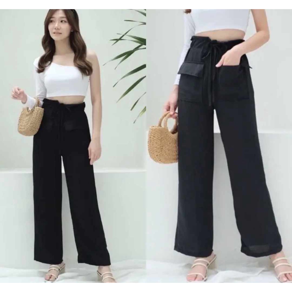 KULOT CRINKLE SAKU DEPAN / FREZY PANTS CRINKLE