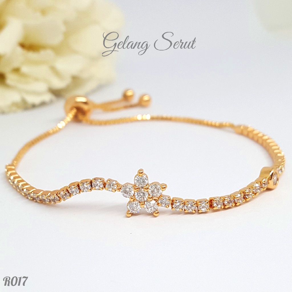 PGX Gelang Tangan Xuping Wanita Perhiasan Lapis Emas Aksesoris Fashion Premium - R017