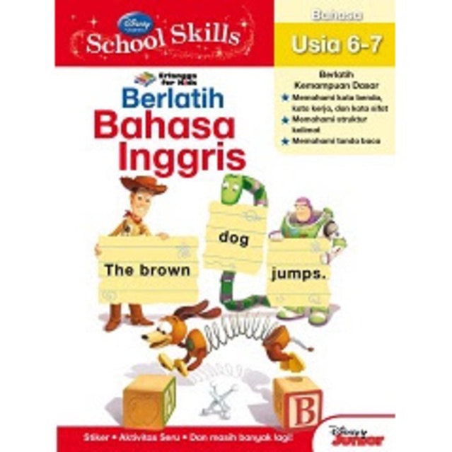 Erlangga For Kids - DISNEY SCHOOL SKILLS: BERLATIH BAHASA INGGRIS#