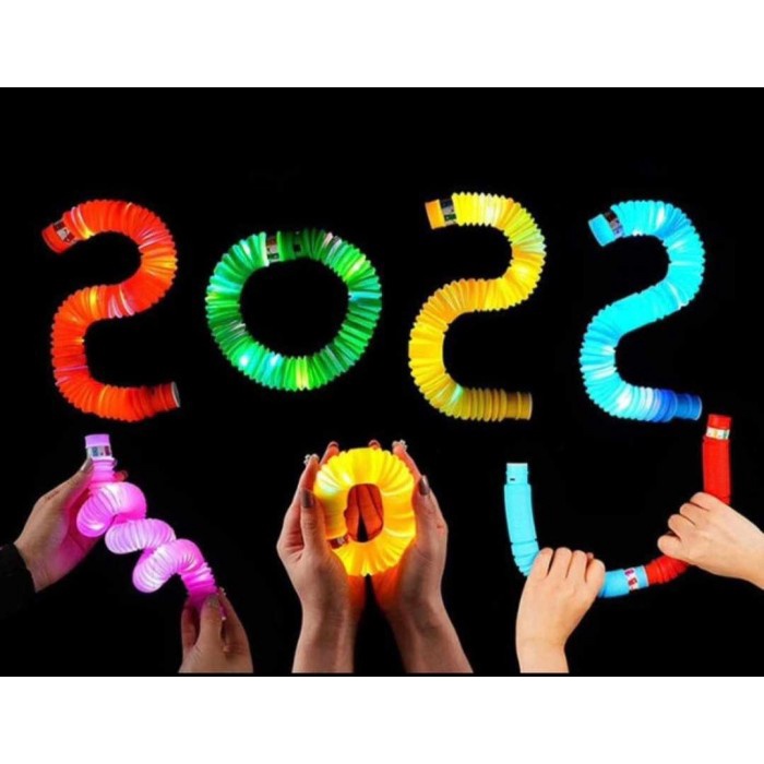 Mainan Anak Light Up Pop Pipes / Mainan Lampu LED Pipa ( lavar stores id )