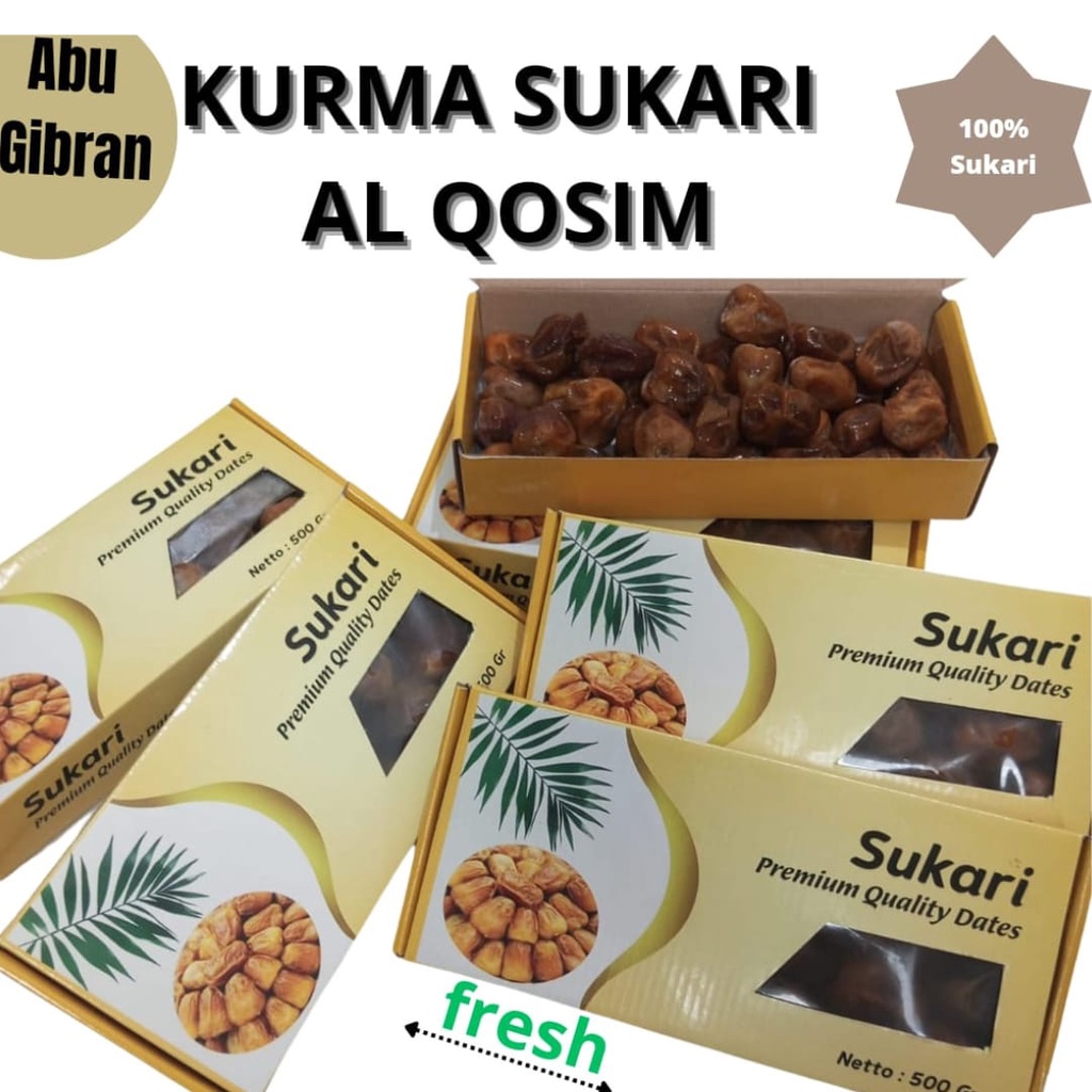 

KURMA SUKARI AL QOSIM PREMIUM QUALITY DATES 500GR/SUKARI AL QOSIM