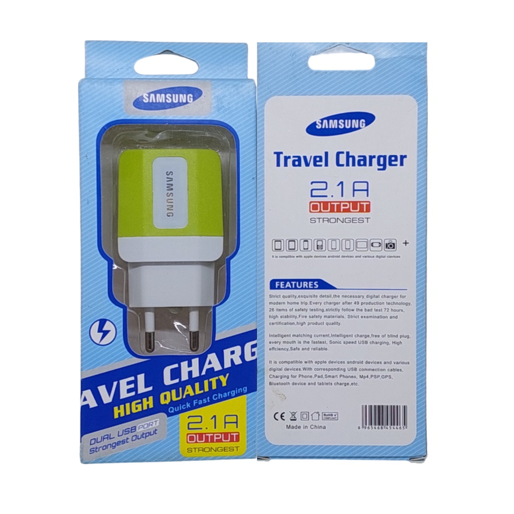 Batok Samsung DUAL USB High Quality 2.1A Ouput