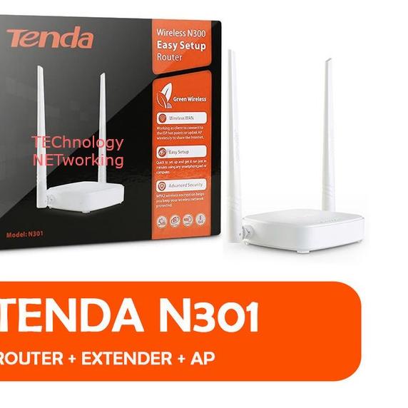 ♧ Tenda N301 Wireless N Router,Repeater,AP,WISP,Client Bridge ♩