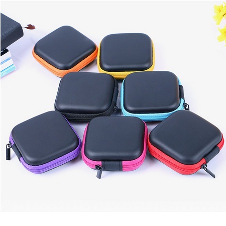 ONLYONE12 Dompet Tempat Penyimpanan Hands Free Kosmetik Kecil Pouch Earphone / Dompet koin / Dompet Headset / Dompet Aksesoris / Pouch MIni