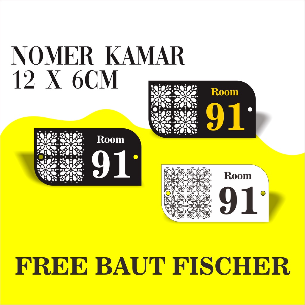 NOMER KAMAR / NOMER KAMAR AKRILIK / NOMER KAMAR BOLONG / NOMER KAMAR CUSTOM / NOMER KAMAR PENGINAPAN