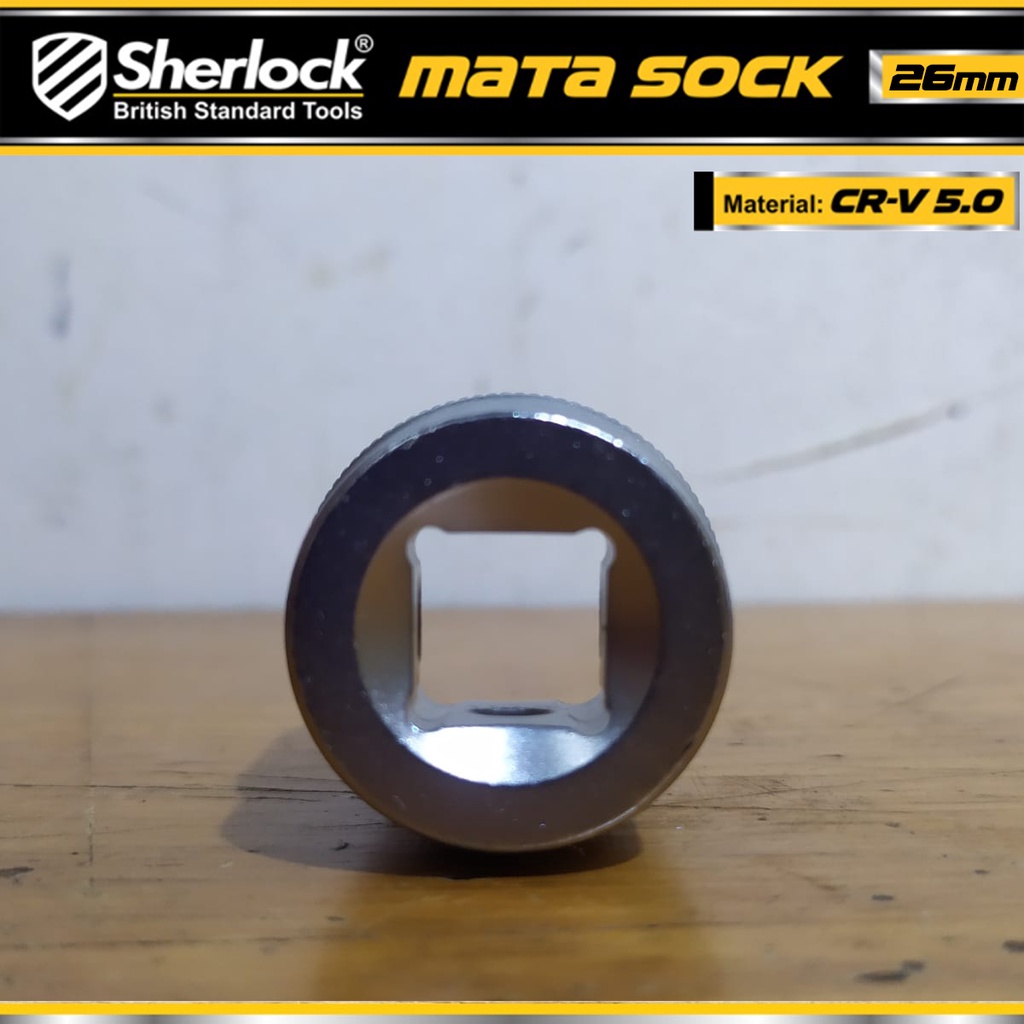 Kunci Shock 26 mm 6 PT / Sherlock Mata Sok/Sock 1/2 inch