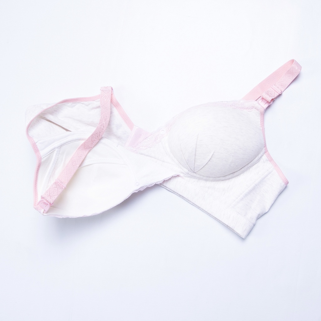 BEE - Bra Menyusui Tanpa Kawat Bahan Katun Busa Tebal Nursing Bra 8869