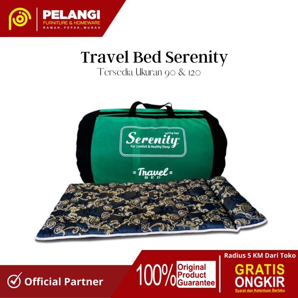 Travel Bed Serenity | Kasur Piknik | Kasur Lantai | Kasur Lipat | Kasur Portable | Kasur Busa Lipat