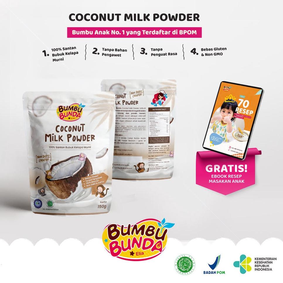 

Viral✅ ✨MEGA ⚡ALE✨ Bumbu Bunda by Elia Organic Coconut Milk Powder Santan Bubuk Organik 100% Kelapa Murni Non Pengawet Gluten Free Sumber Serat