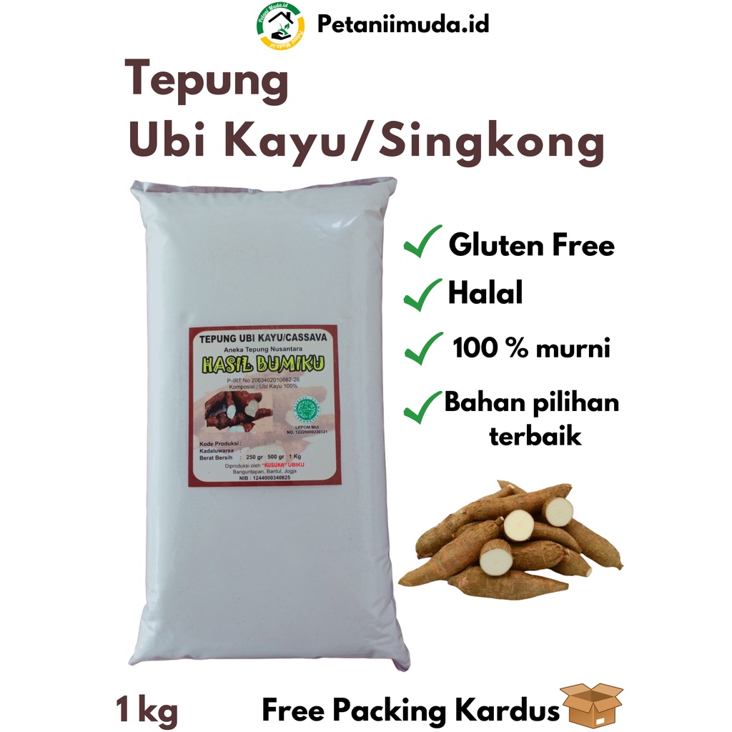 

Tepung Ubi Kayu Organik kemasan 1 KG/Cassava Organic Flour 1 KG/Tepung Singkong Organik kemasan 1 KG/Tepung Kasaffa kemasan 1 KG/Cassava Powder 1 KG/Cassava flour 1 KG