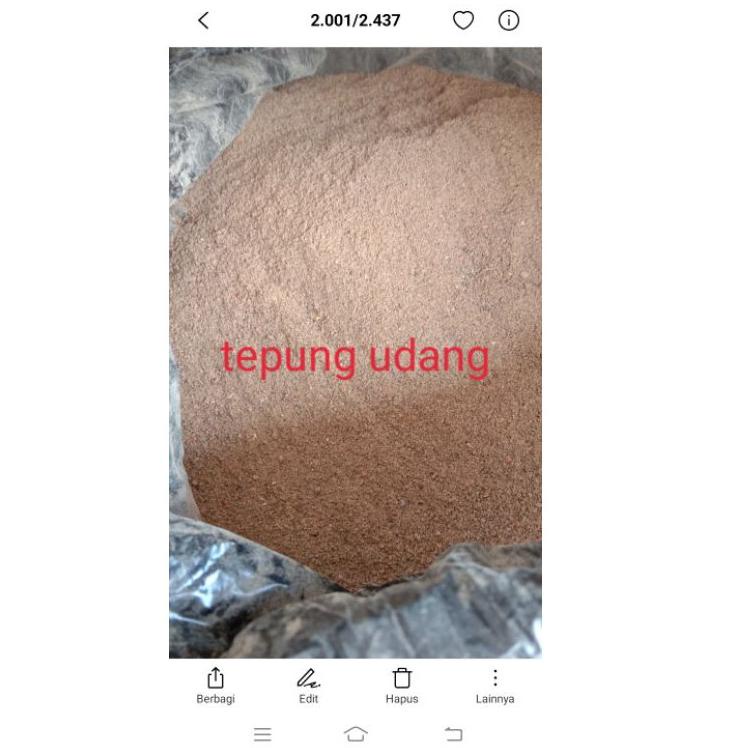 

Bisa COD tepung udang, kepala udang, kulit udang serbuuu !