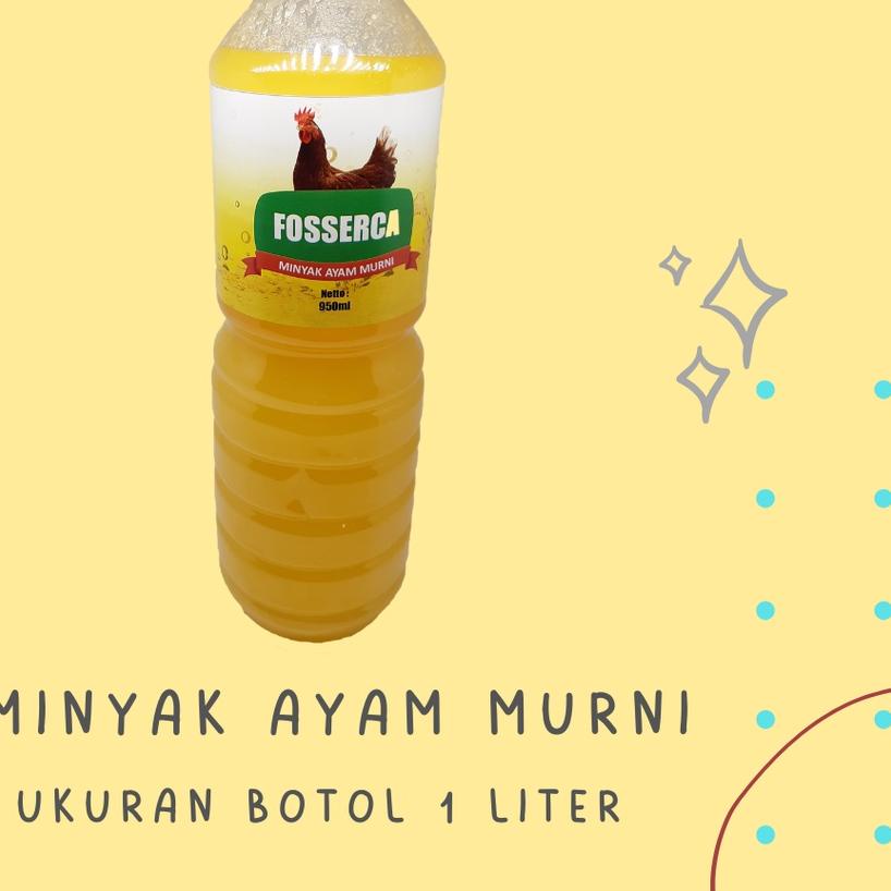 

☻ Minyak Ayam MURNI untuk Masak / Chicken Fat Cooking Oil for Cooking 1 Liter ☋