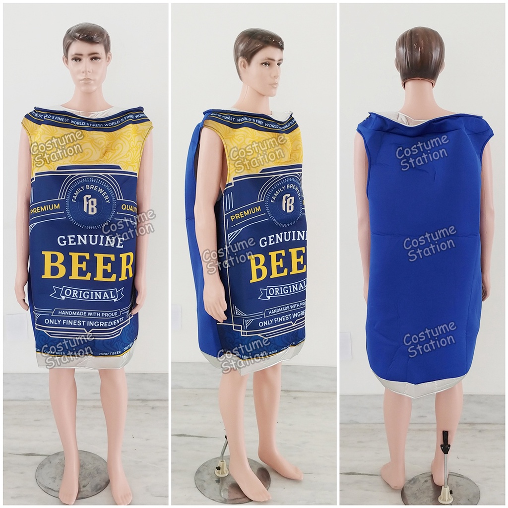 Kostum Beer Can Mascot / Costume Bir Kaleng Minuman Alkohol Halloween dewasa